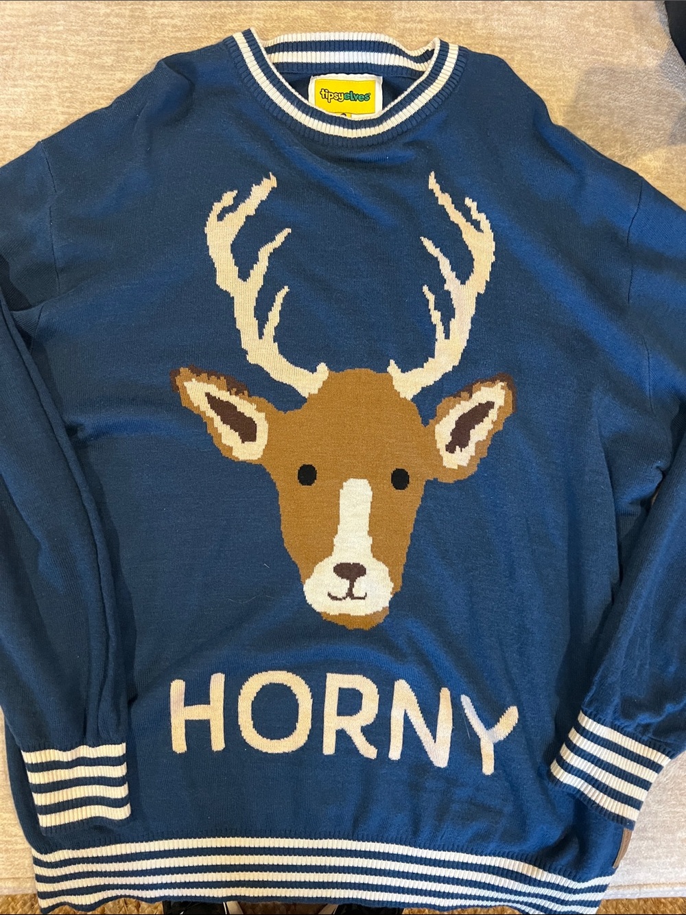 Tipsy elves Horny Christmas Sweater